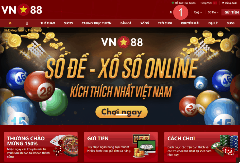 Giao diện nhà cái VN88