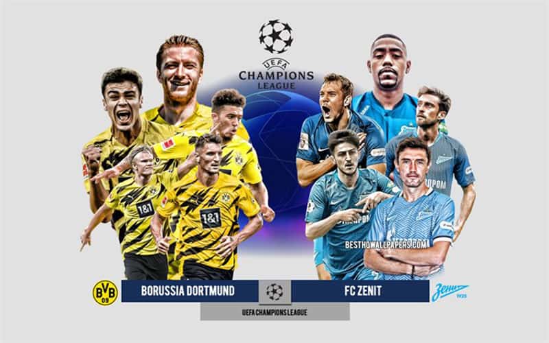 soi kèo Borussia Dortmund vs Zenit St Petersburg